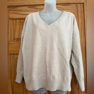 Old Navy Women's V-Neck Sweater - Soft Gray